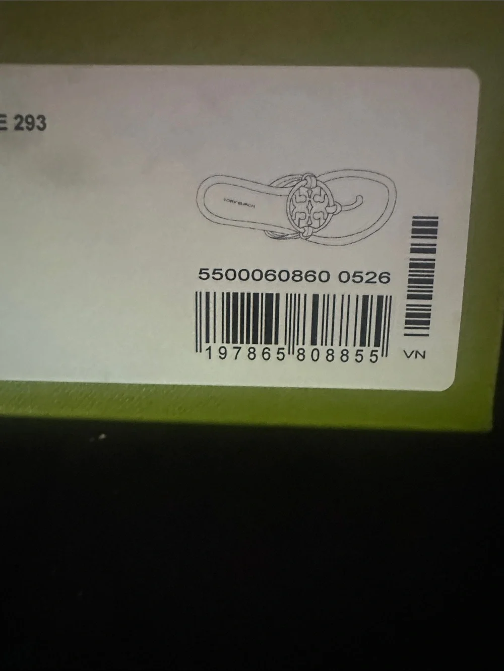 Tory Burch Tan Jeweled Miller Logo Thong Sandals